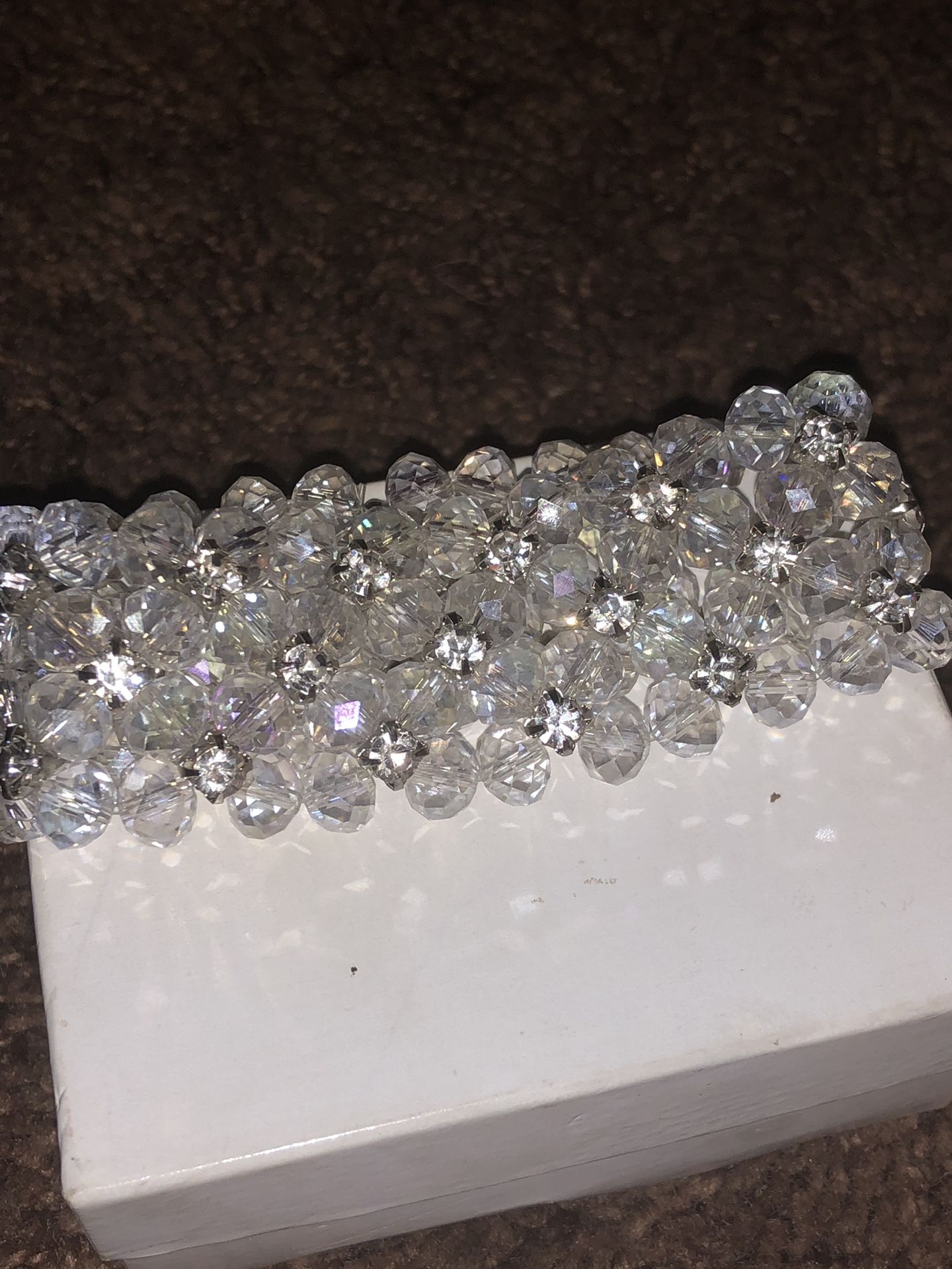 Beautiful crystal with rhinestone bracelet