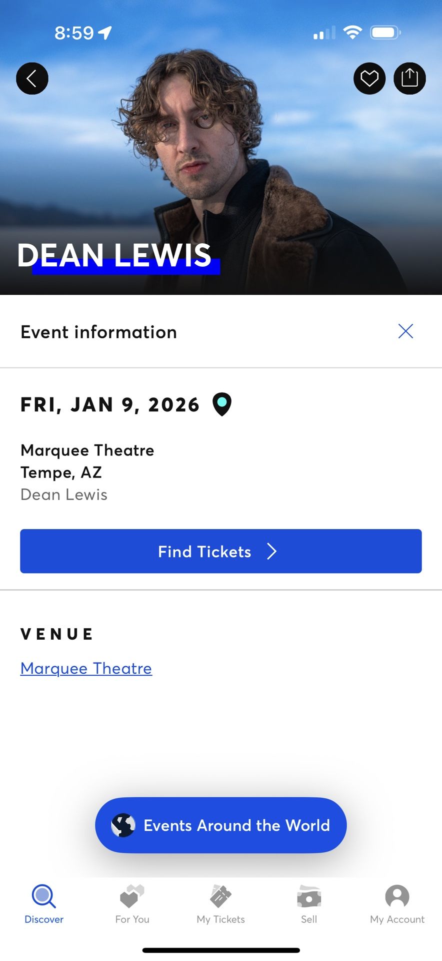 Dean Lewis - The Epilogue Tour