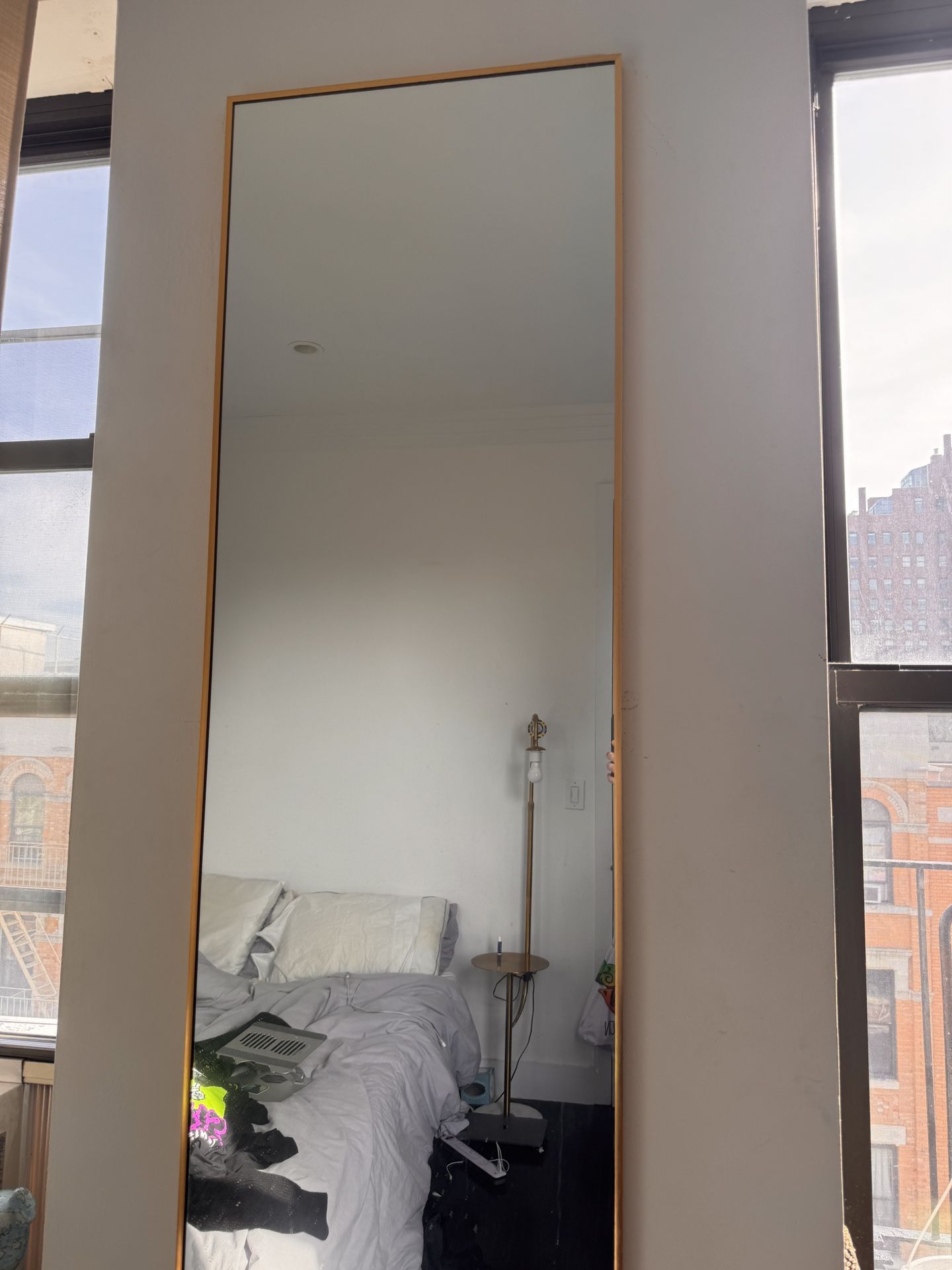 Full Body Mirror (hangs & Comes With Stand)