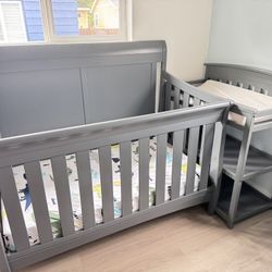 Crib And Changing Table