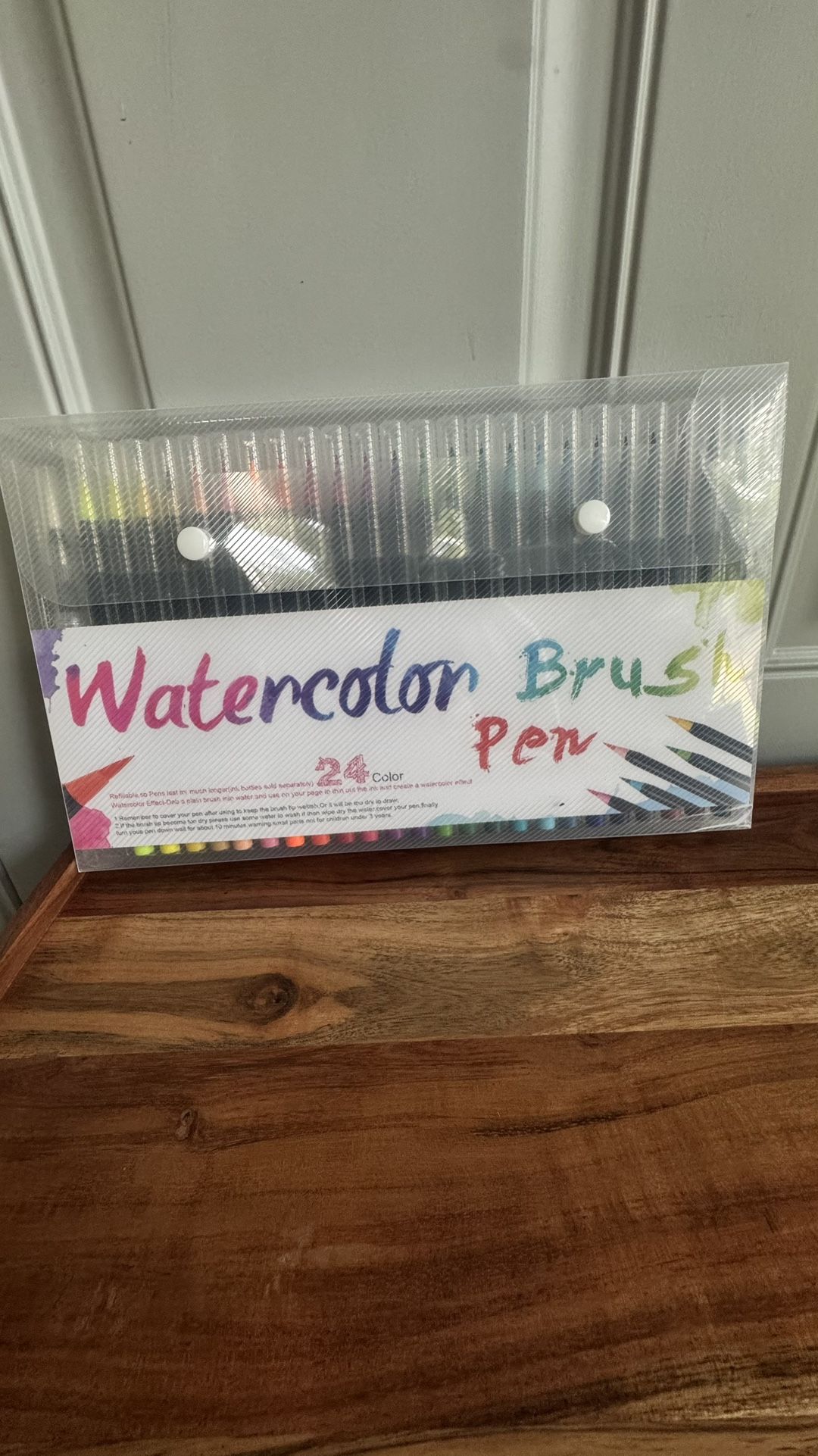 24 Color Watercolor Brush Pens Set – Dual Tip Markers for Painting, Calligraphy, Art – NEW