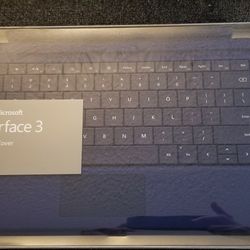 NEW ,Microsoft Surface 3 Type Cover Black Backlit Keyboard - (Fits Surface 3)   BLUE