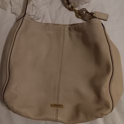 Cream colored deals coach purse