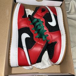 AIR JORDAN HIN SE (GS) BLACK/FIRE RED-WHITE-MALACHITE NOIR/BLANC/MALACHITE