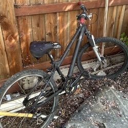Mountain bike messed but if get it fixed and running good bike