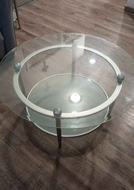 Glass Coffee Table & End Tables Sold Together Or Separately