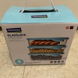 NEW 6pc. GLASSLOCK FREEZER SET