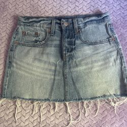 Aeropostale low rise denim mini skirt