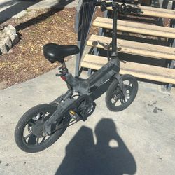 Folded electric bike
