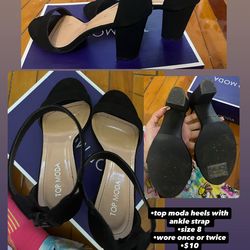 top moda heels with ankle strap