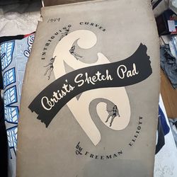 1949 artist sketche pad calendar !