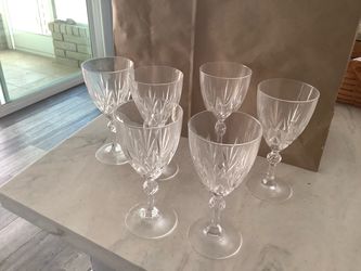 Lead crystal glasses.