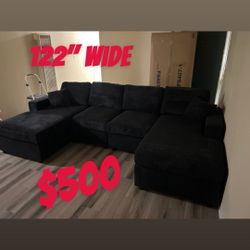 Sectional Couch Double Chase