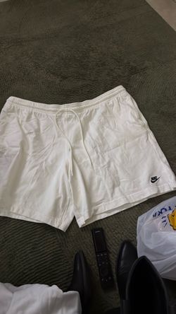 Nike White Drawstring Shorts