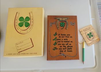 Vintage Good Luck Door Charm
