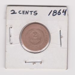 1865 2C Two Cent Piece 