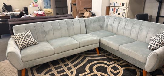 New Mcm  Velvet Sectional Sofa