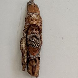 Antique Hand Carved Wood Art