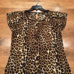 Women’s express leopard print blouse shipping available