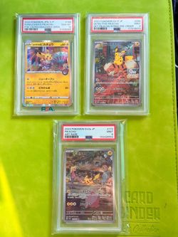 PSA Graded Pikachu Pokemon Japanese Cards Lot of 3 price in description