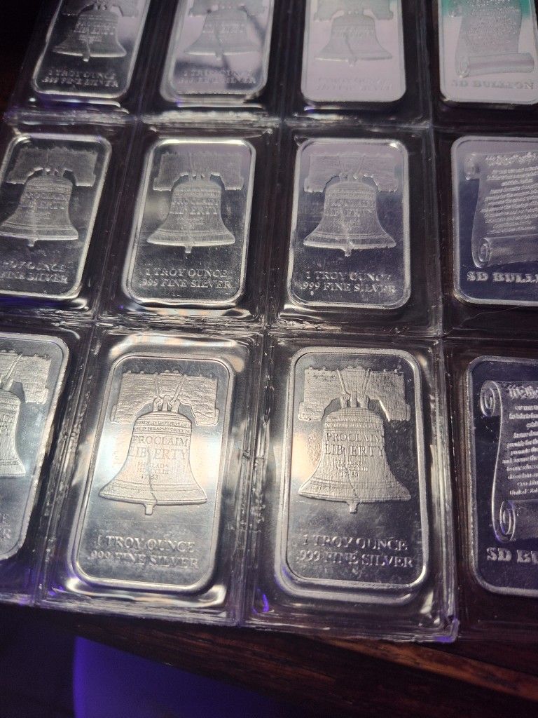 (10) 1 Oz Silver Bars