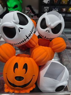 Halloween Jack Skellington & Mickey Pumpkin bath and body works sope holder