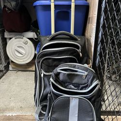 Rolling duffle bag with backpack by High Sierra