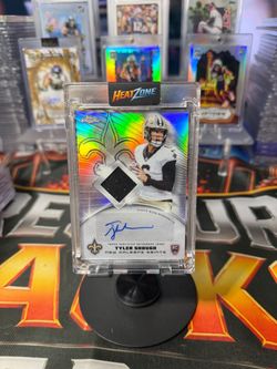 Tyler Shough Topps Chrome RC Auto Relic Card