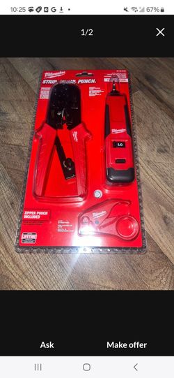 Milwaukee hand crimp slippers and punch pouch included