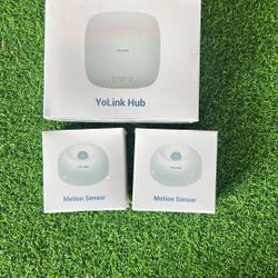 YoLink Hub with Motion Sensors