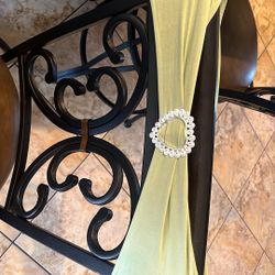 50 Chair Sashes Light Olive Green With Silver Heart 
