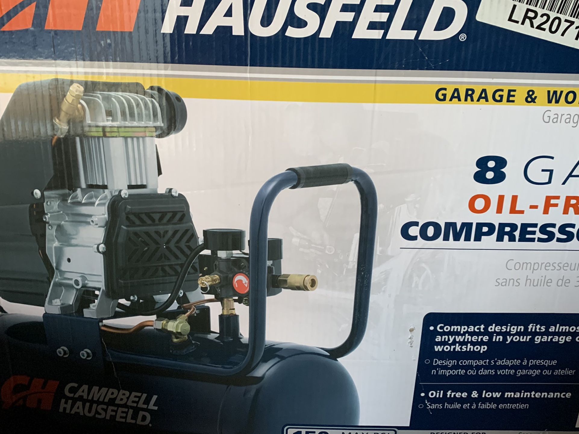 NEW Campbell Hausfeld 8 Gallon Air Compressor