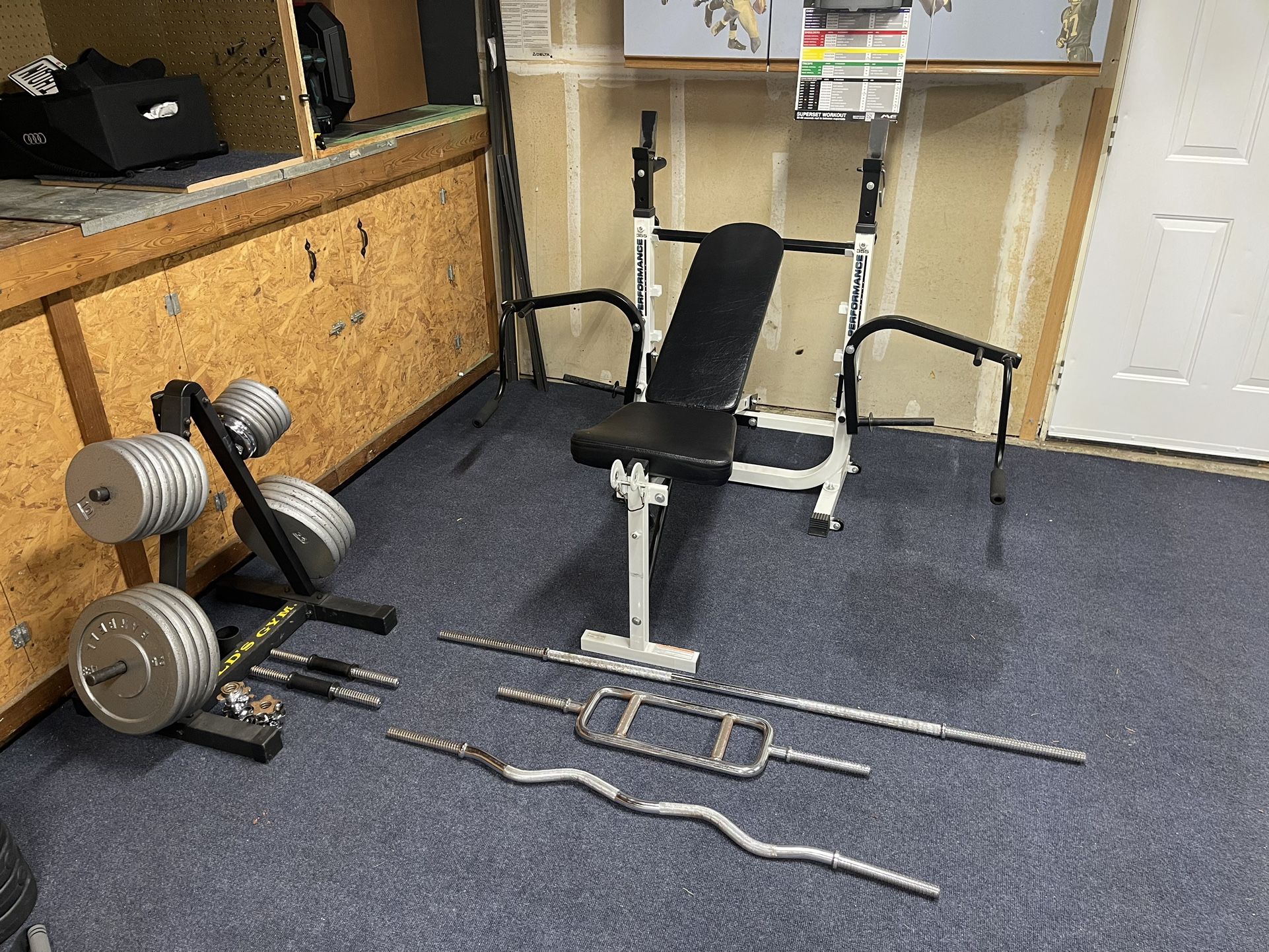 Bench Press Set With Weights