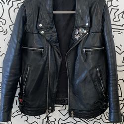 John Elliott Biker Jacket 100% calfskin Leather
