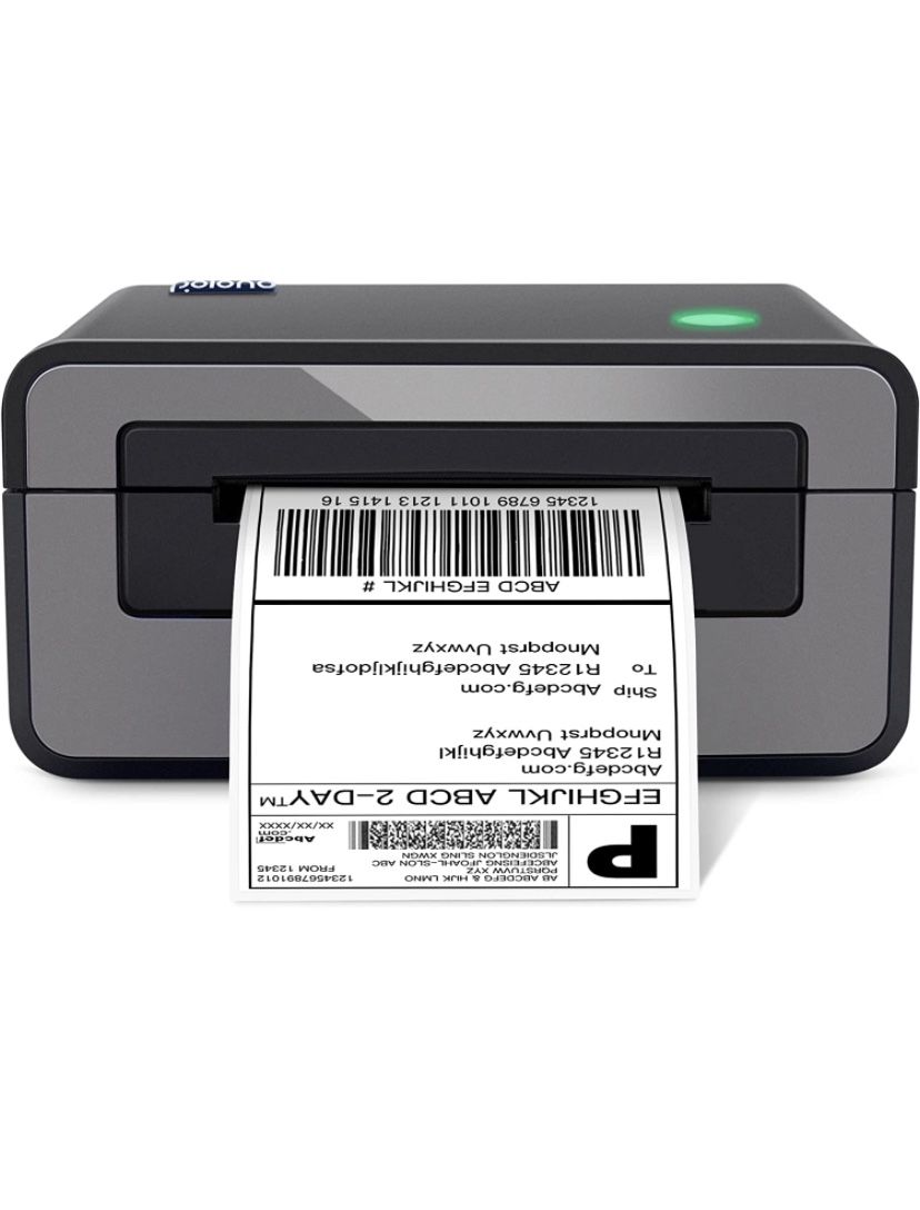Thermal Label Printer, PL60 4x6 Label Printer for Shipping Packages, Thermal Label Maker, Compatible with Amazon, Ebay, Etsy, Shopify, FedEx, UPS, etc