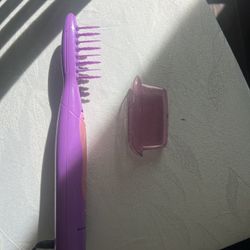  Electric Detangling Brush，The Original Wet or Dry Tame The Mane Electric Detangling Brush with Brush Cover,