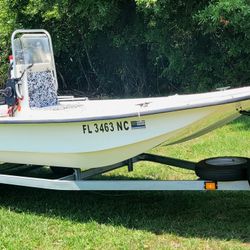 16ft Carolina Skiff With a 40hp Mercury 