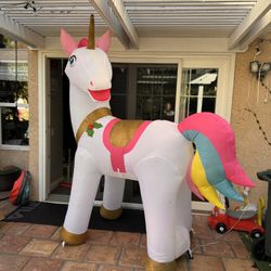 7FT Color Changing LED Unicorn Holiday Inflatable 