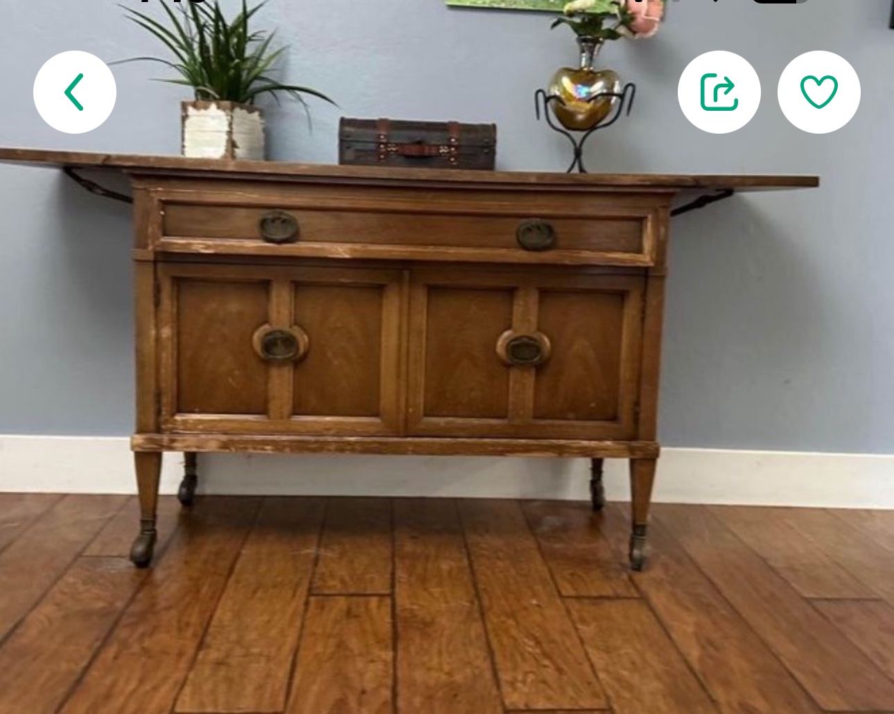 Antique Buffet Table To Be Refjnshed