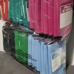 Funny Can Coolie Hello, My Name Is Funny Badge and Permanent Marker Multi Pack Name Tag 48 Pack Can Coolie Drink Coolers Coolies Multi