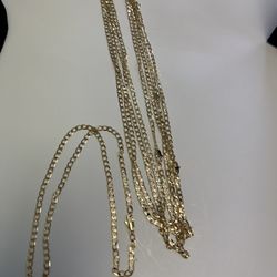 14k gold plated diamond cuban chain 22 inch