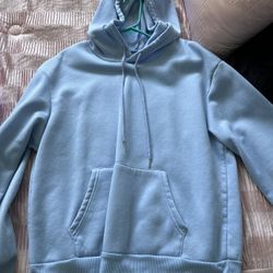 Blue Oversized Hoodie