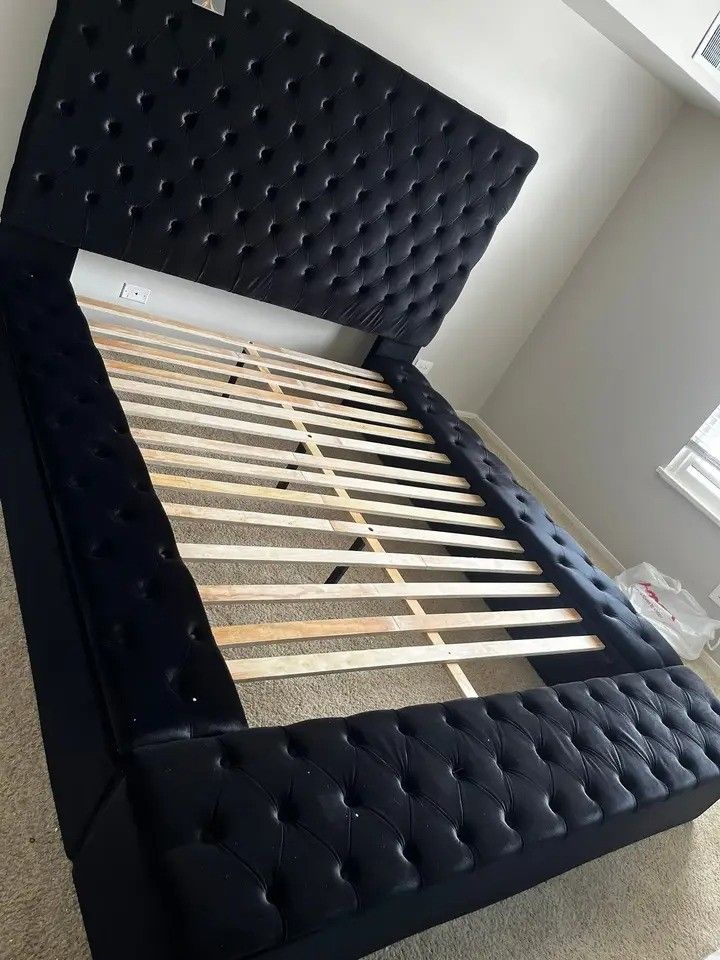 King-Size Bed Frame > Bed with Storage, USB Ports, Bluetooth, and Speakers. Financing Available Down to $53. Ask for Price