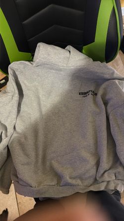 Gray Essentials hoodie