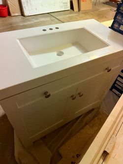 37” Vanity w sink countertop