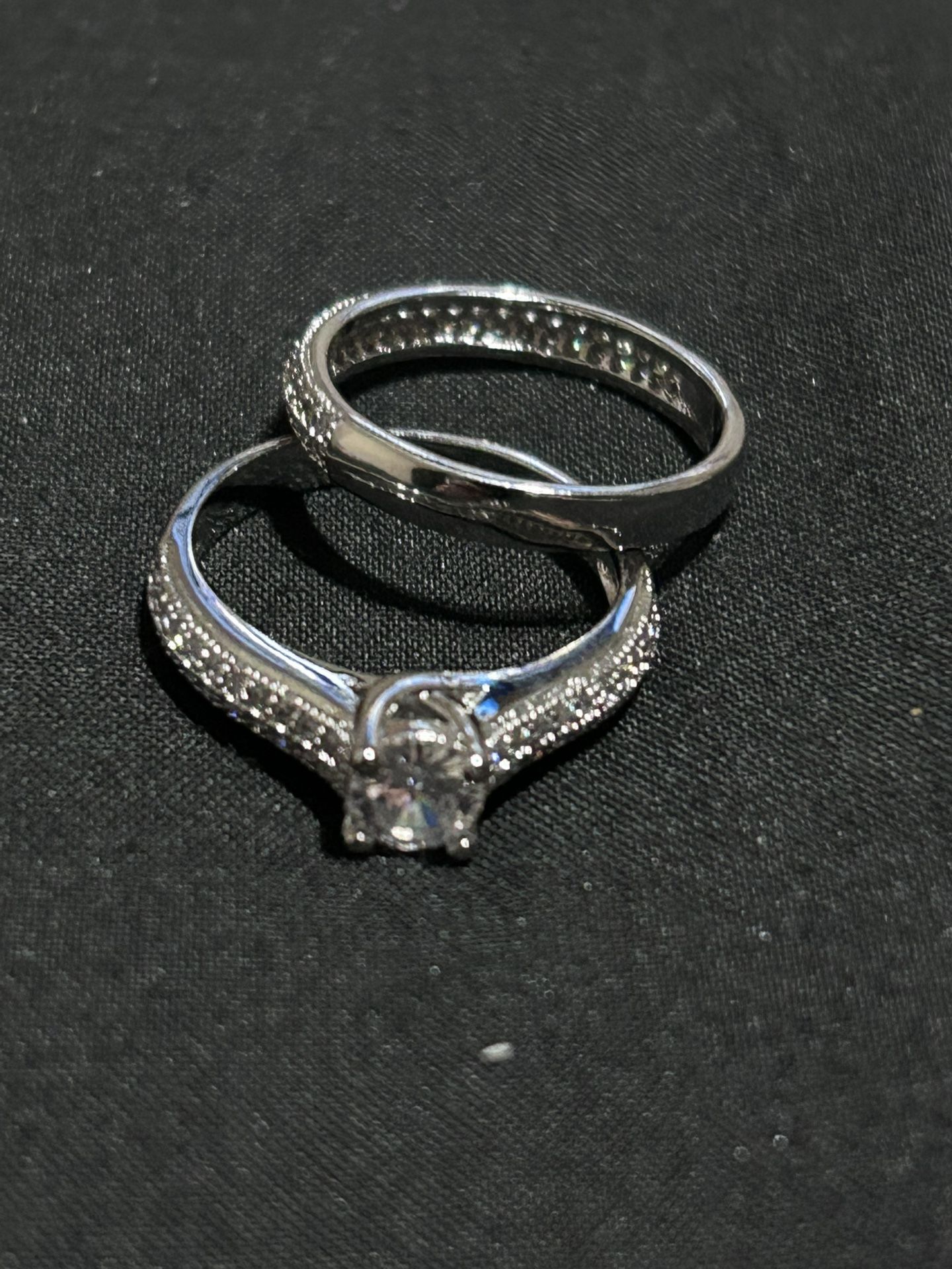 Sterling Silver Ring - Bridal Set CZ