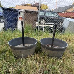 Concrete Umbrella Stands FREE