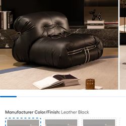 Faux Leather Sofa