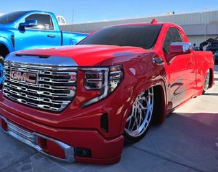 GMC bundle : drop kit , wheels and tires