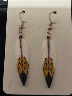 Feather earrings